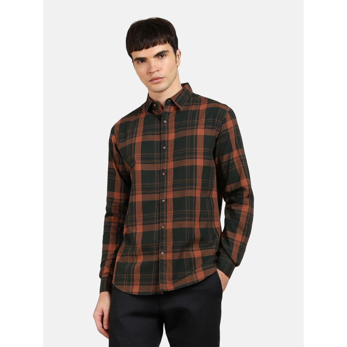 Dennis Lingo Checked Print Regular Fit Casual Shirt-men-clothing-shirts-image-1