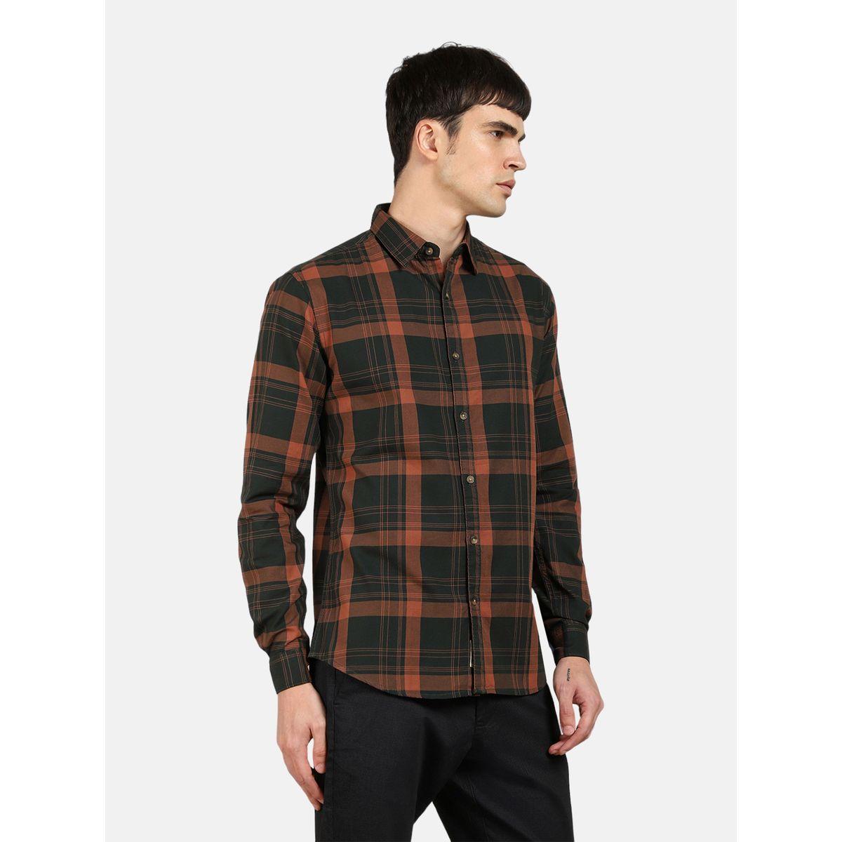 Dennis Lingo Checked Print Regular Fit Casual Shirt-men-clothing-shirts-image-2