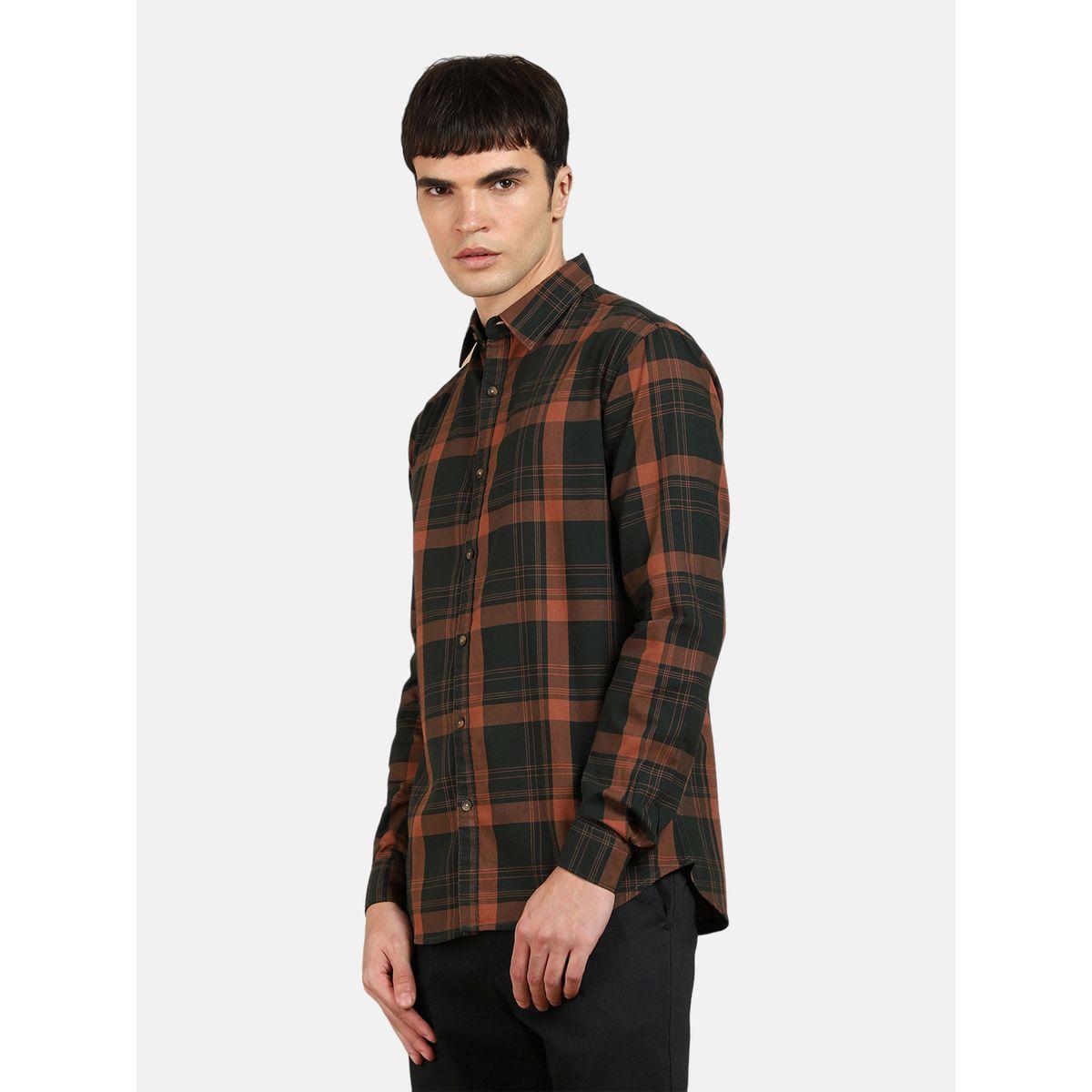 Dennis Lingo Checked Print Regular Fit Casual Shirt-men-clothing-shirts-image-3