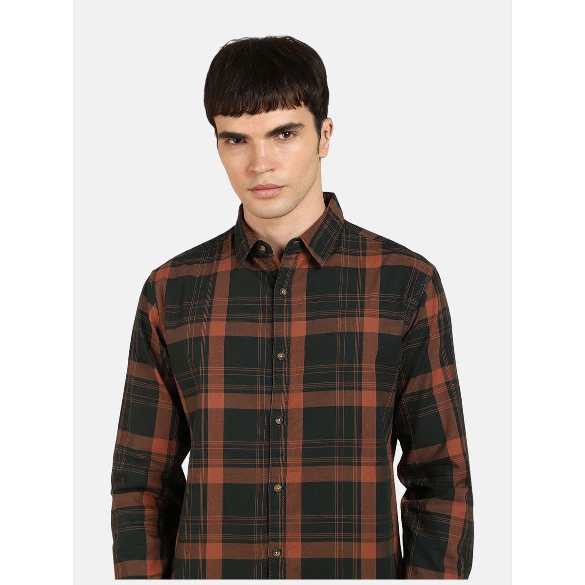Dennis Lingo Checked Print Regular Fit Casual Shirt-men-clothing-shirts-image-5