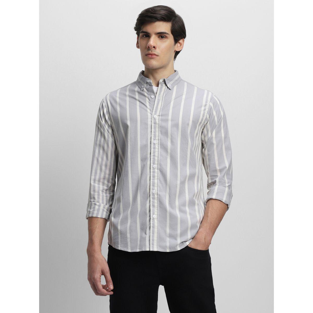 Dennis Lingo Striped Print Regular Fit Casual Shirt-men-clothing-shirts-image-1