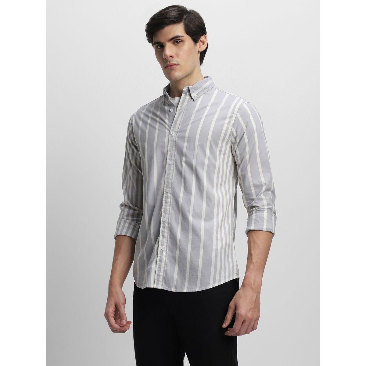 Dennis Lingo Striped Print Regular Fit Casual Shirt-men-clothing-shirts-image-2