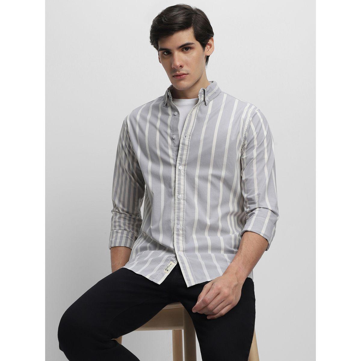 Dennis Lingo Striped Print Regular Fit Casual Shirt-men-clothing-shirts-image-4