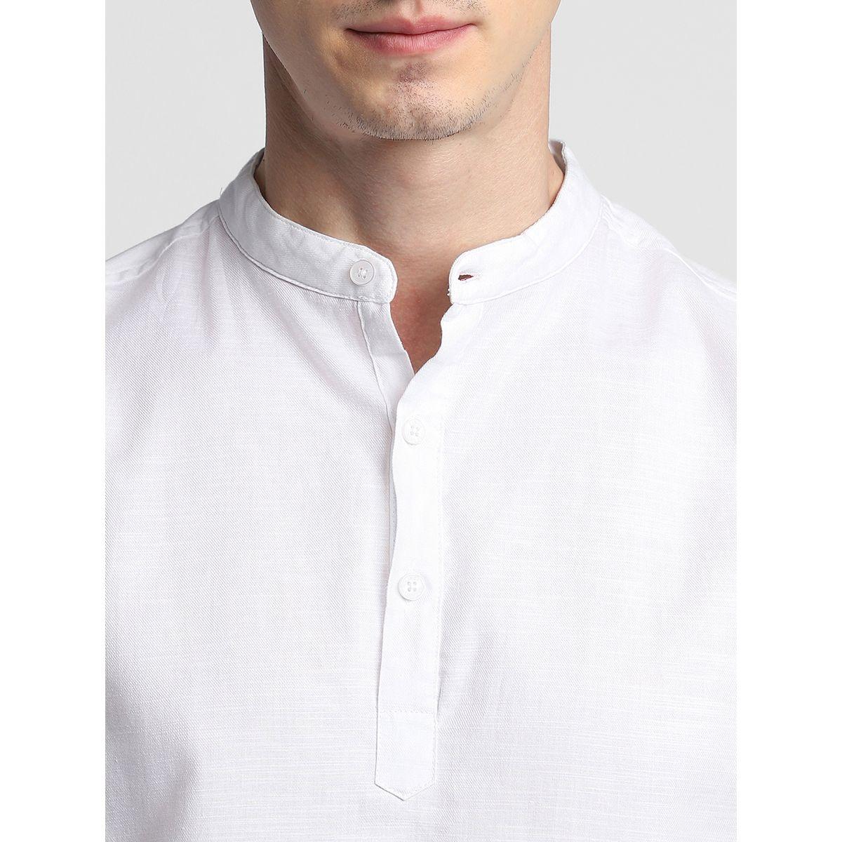 Dennis Lingo X Styli Solid Mandarin Collar Casual Shirt-men-clothing-shirts-image-4