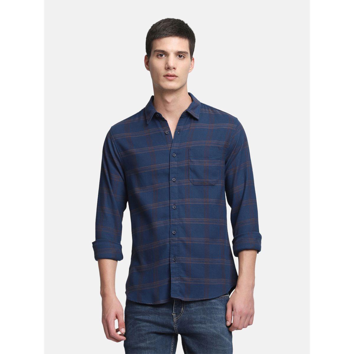 Dennis Lingo Checked Print Regular Fit Casual Shirt-men-clothing-shirts-image-1