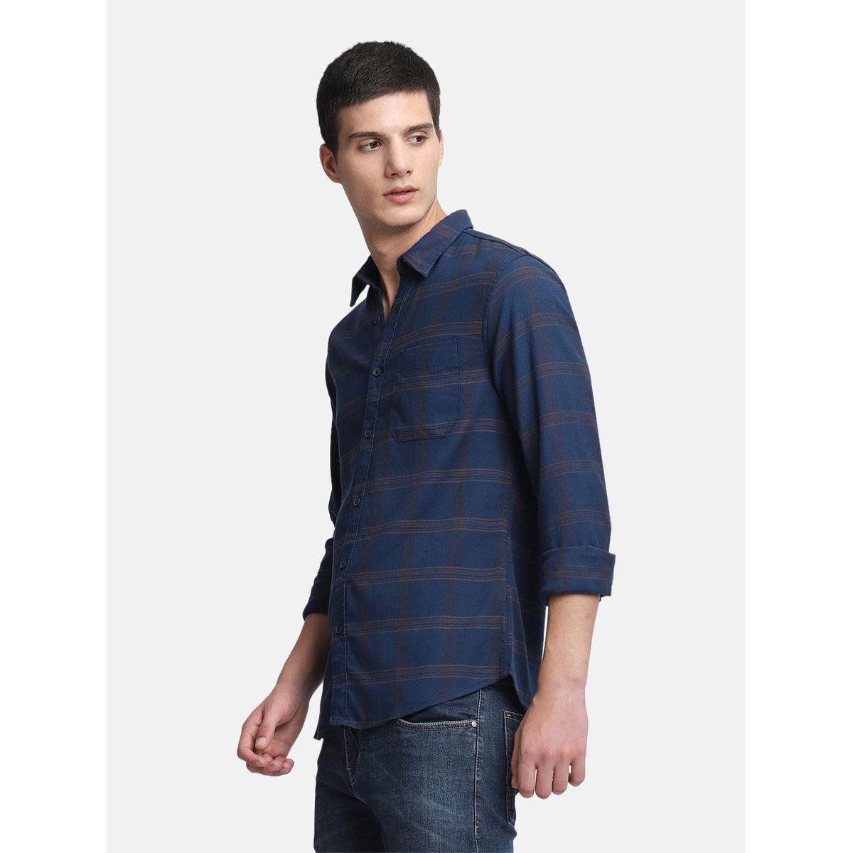 Dennis Lingo Checked Print Regular Fit Casual Shirt-men-clothing-shirts-image-2