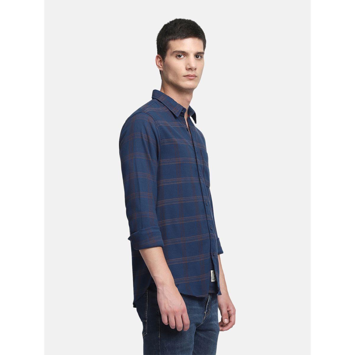 Dennis Lingo Checked Print Regular Fit Casual Shirt-men-clothing-shirts-image-3