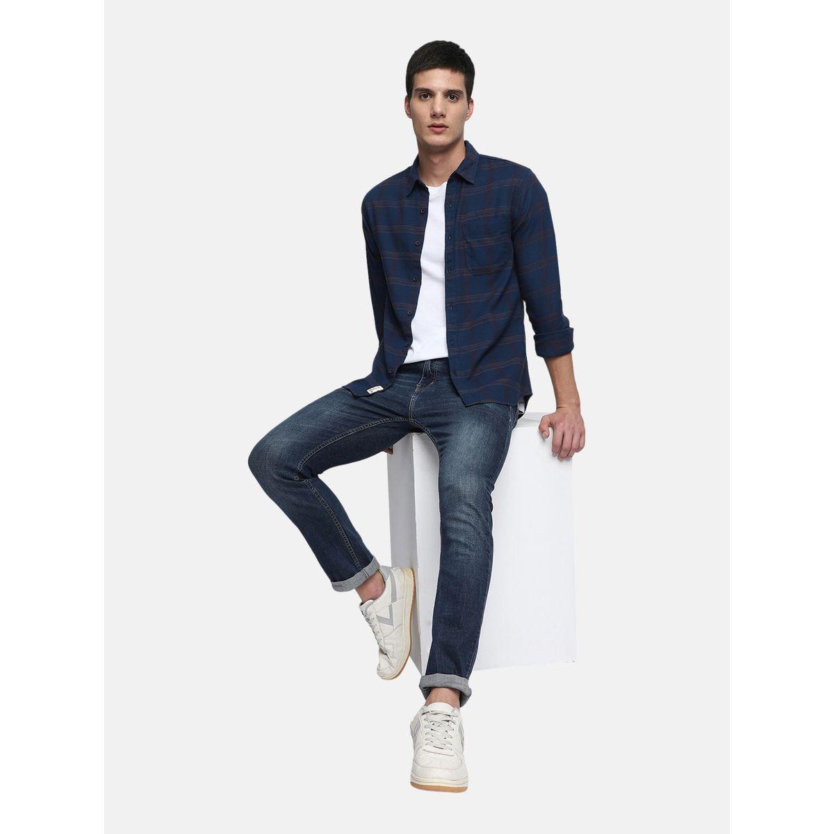 Dennis Lingo Checked Print Regular Fit Casual Shirt-men-clothing-shirts-image-5