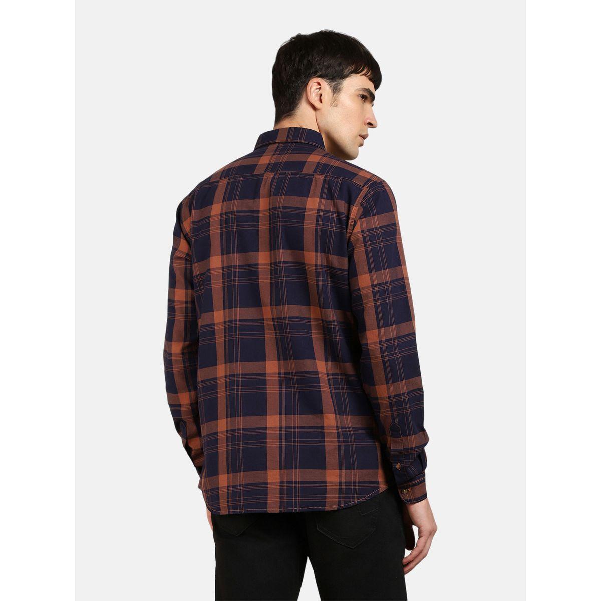 Checked Print Regular Fit Casual Shirt-men-clothing-shirts-image-4