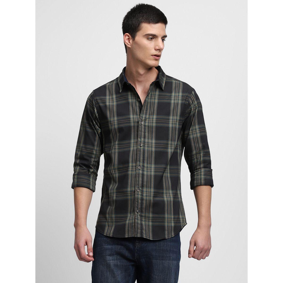 Dennis Lingo Checked Print Regular Fit Casual Shirt-men-clothing-shirts-image-1
