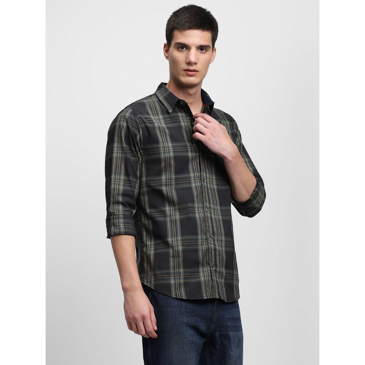 Dennis Lingo Checked Print Regular Fit Casual Shirt-men-clothing-shirts-image-2