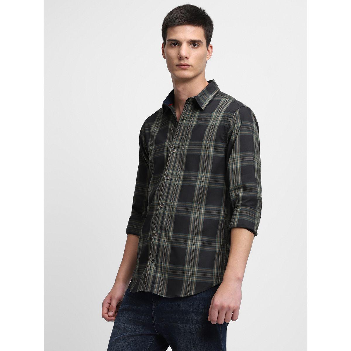 Dennis Lingo Checked Print Regular Fit Casual Shirt-men-clothing-shirts-image-3