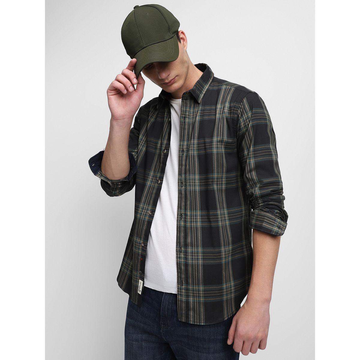 Dennis Lingo Checked Print Regular Fit Casual Shirt-men-clothing-shirts-image-5
