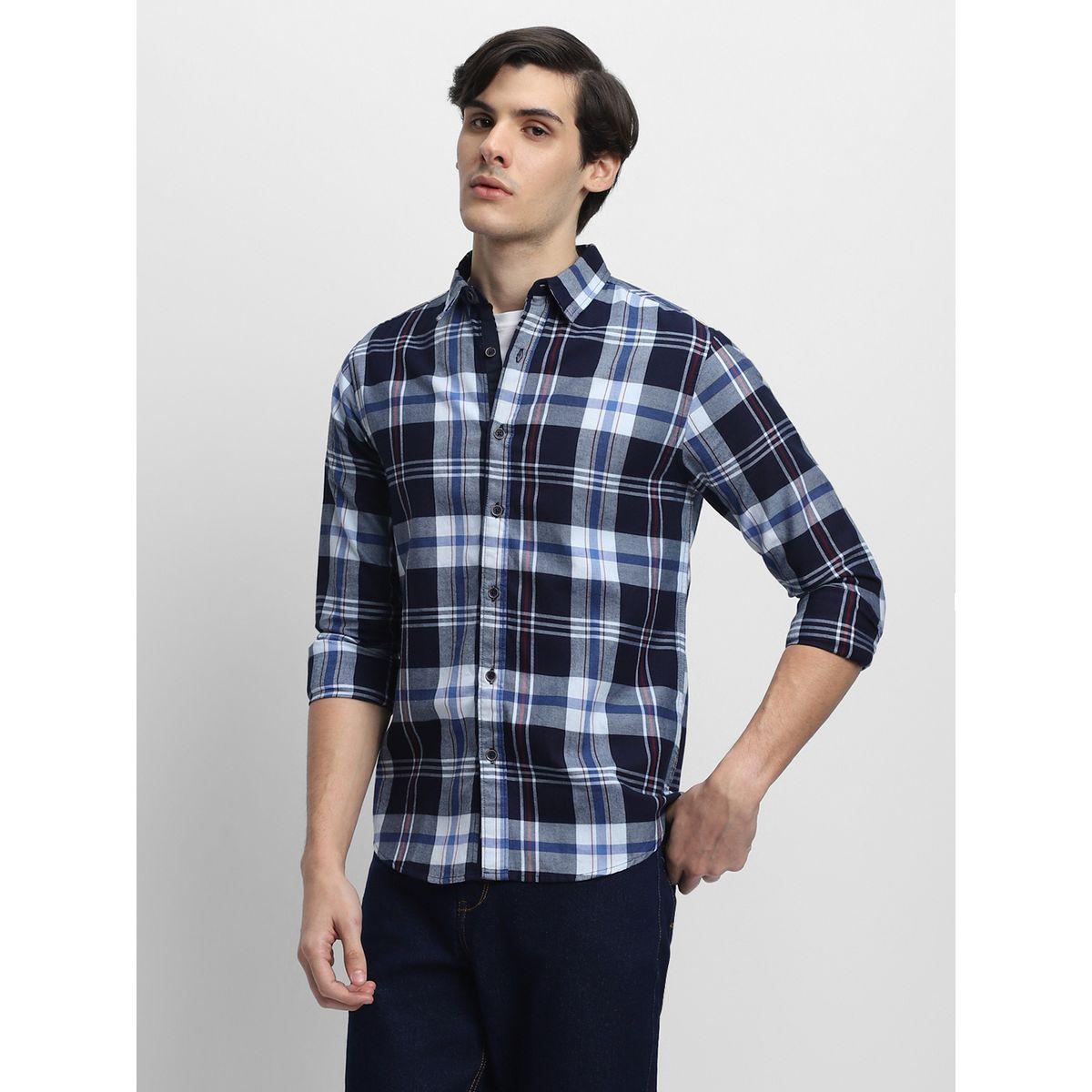 Dennis Lingo Checked Print Regular Fit Casual Shirt-men-clothing-shirts-image-3