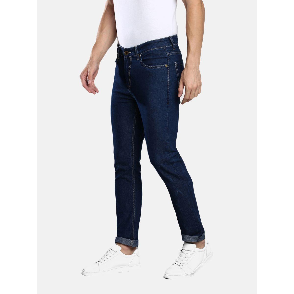 Dennis Lingo X Styli Mid Rise Solid Slim Fit Jeans-men-clothing-bottoms-jeans-image-3