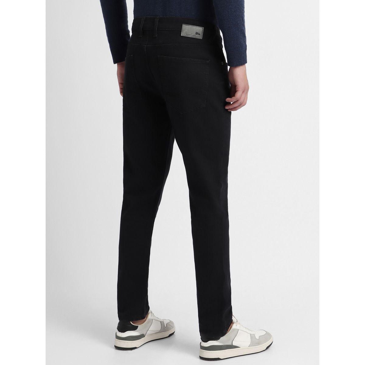 جينز سادة بقصة سليم فت دينيس لينجو × ستايلي-men-clothing-bottoms-jeans-image-3