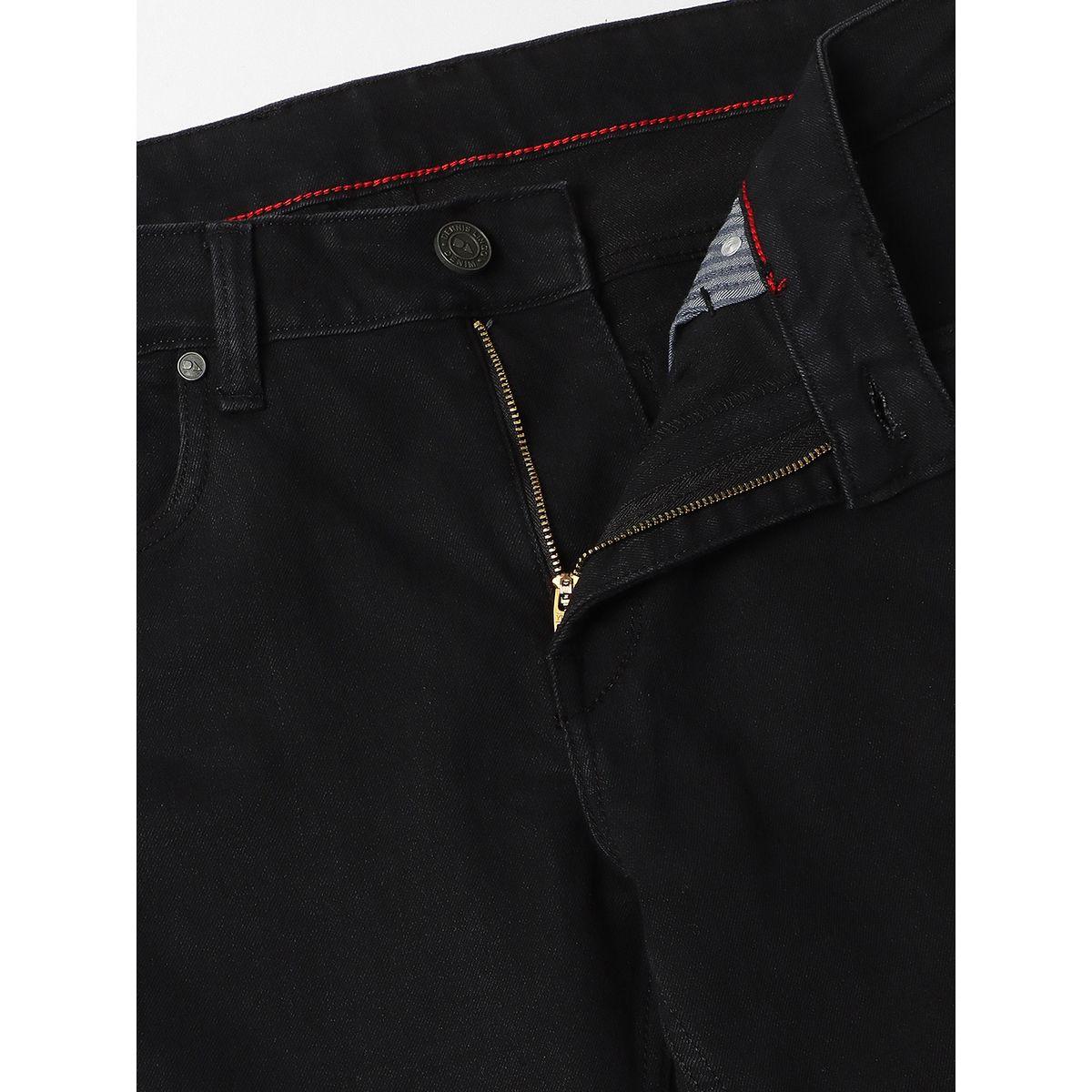 جينز سادة بقصة سليم فت دينيس لينجو × ستايلي-men-clothing-bottoms-jeans-image-5