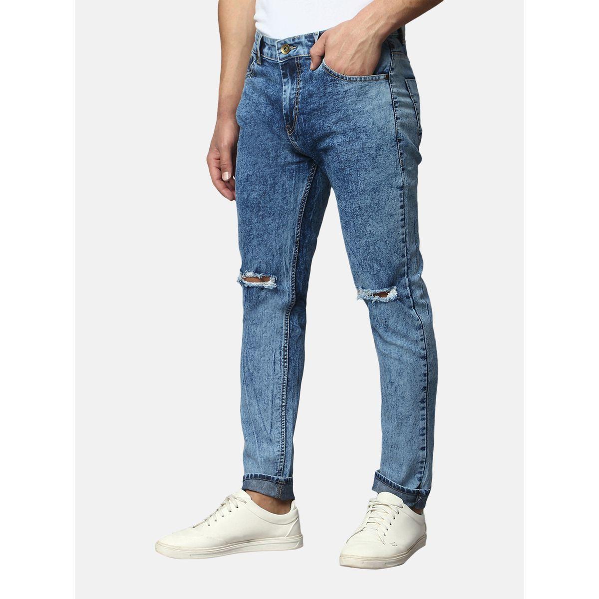 جينز بقصة سليم فت وتفاصيل ممزقة دينيس لينجو × ستايلي-men-clothing-bottoms-jeans-image-3