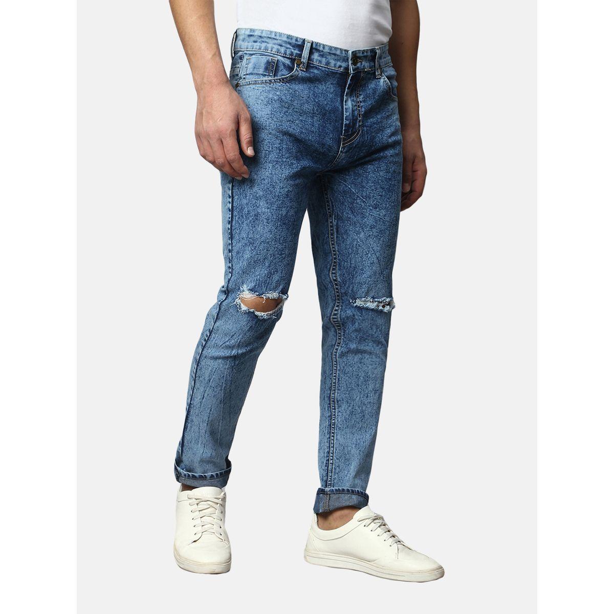 جينز بقصة سليم فت وتفاصيل ممزقة دينيس لينجو × ستايلي-men-clothing-bottoms-jeans-image-4