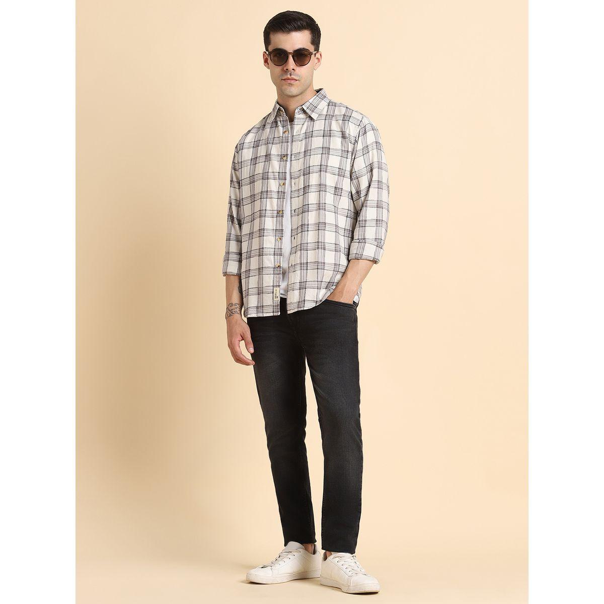Dennis Lingo X Styli Checked Print Regular Fit Casual Shirt-men-clothing-shirts-image-1