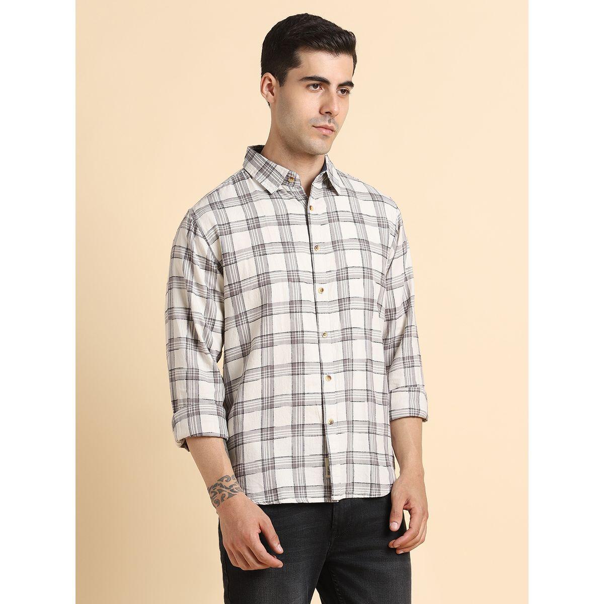 Dennis Lingo X Styli Checked Print Regular Fit Casual Shirt-men-clothing-shirts-image-3