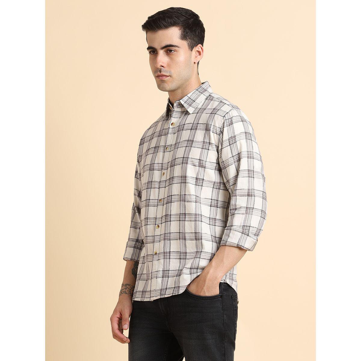 Dennis Lingo X Styli Checked Print Regular Fit Casual Shirt-men-clothing-shirts-image-4