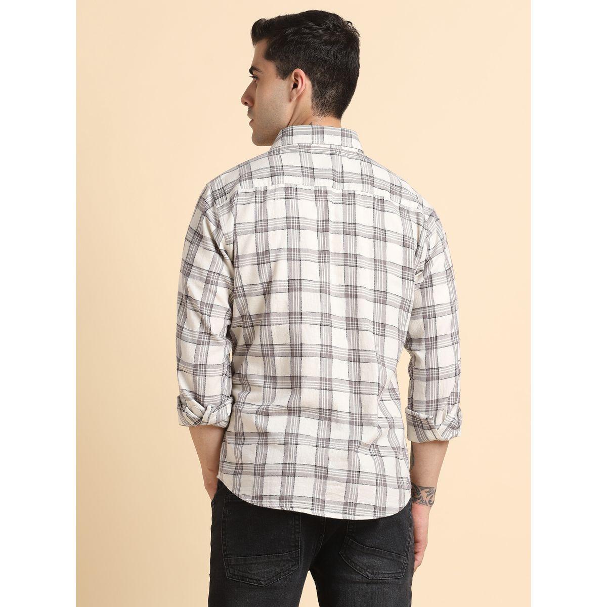 تيشيرت كاروهات بقصة عادية دينيس لينجو × ستايلي-men-clothing-shirts-image-5