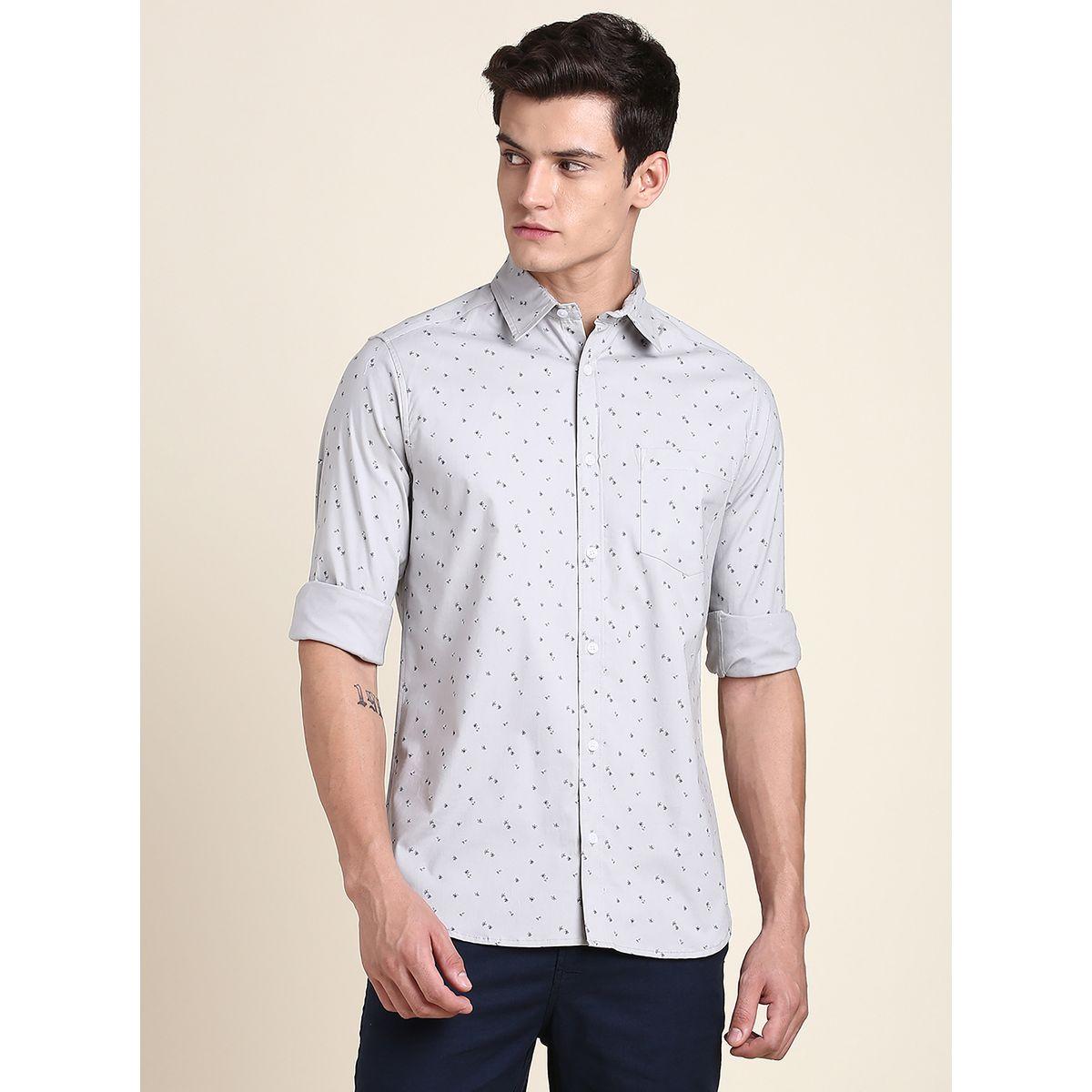 Dennis Lingo X Styli Ditsy Print Slim Fit Casual Shirt-men-clothing-shirts-image-1