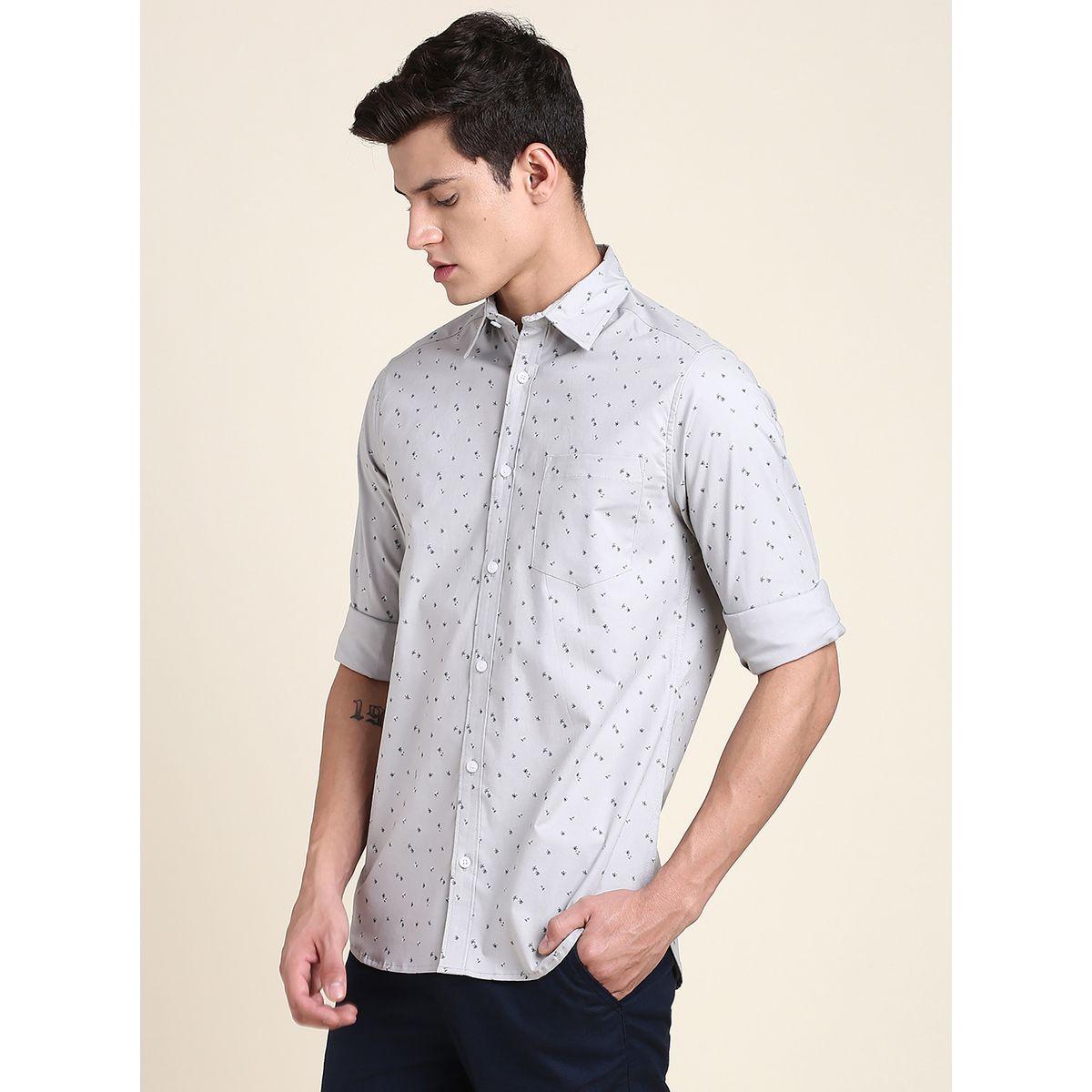 قميص يقصة سليم فت دينيس لينجو × ستايلي-men-clothing-shirts-image-2