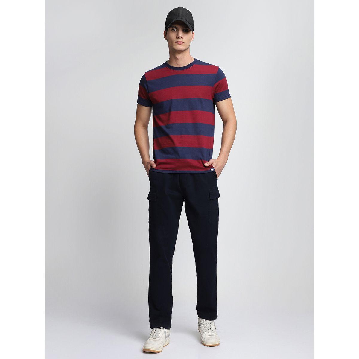 Dennis Lingo Regular Fit Striped Print T-Shirts-men-clothing-tshirtsandpolos-tshirts-image-1