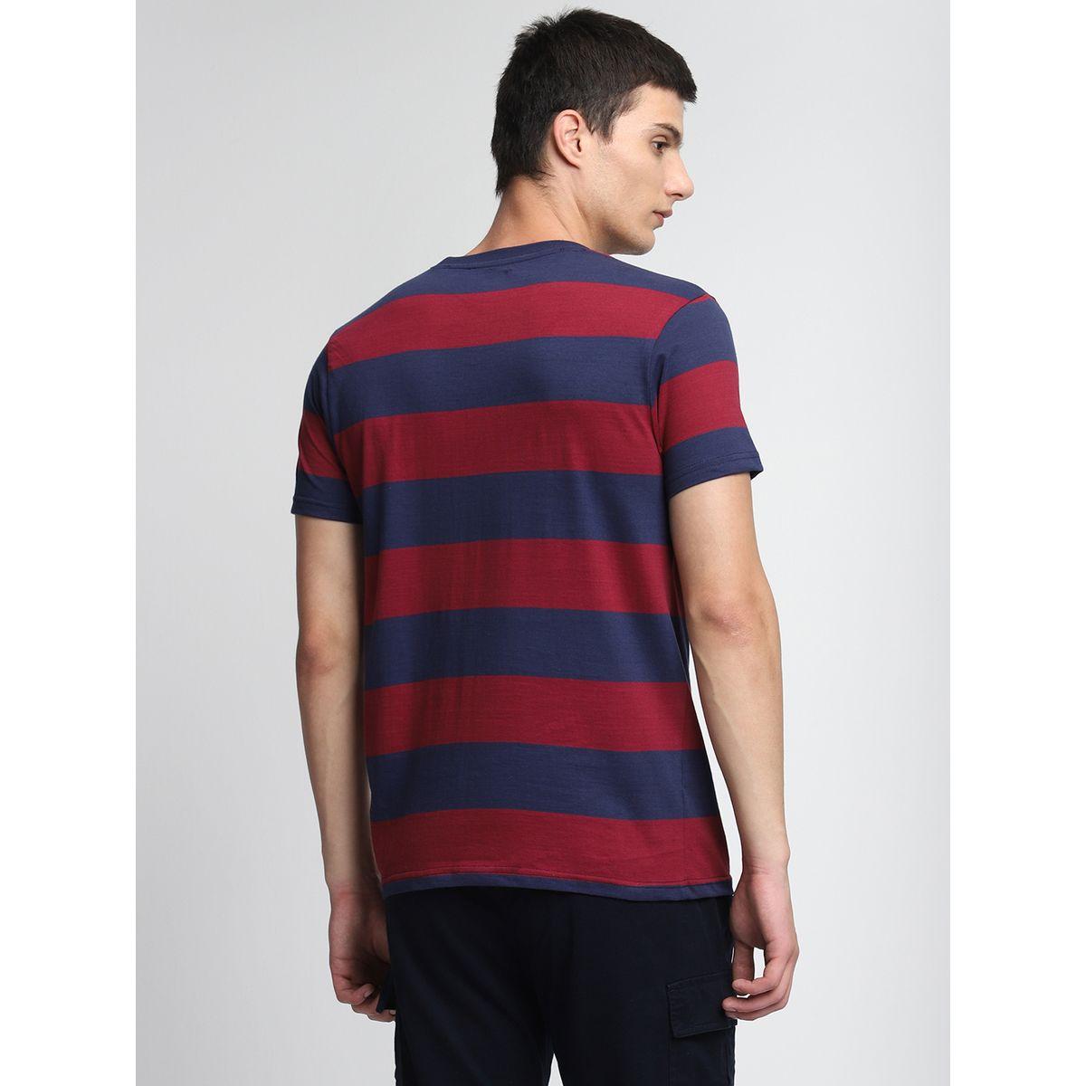 Dennis Lingo Regular Fit Striped Print T-Shirts-men-clothing-tshirtsandpolos-tshirts-image-5