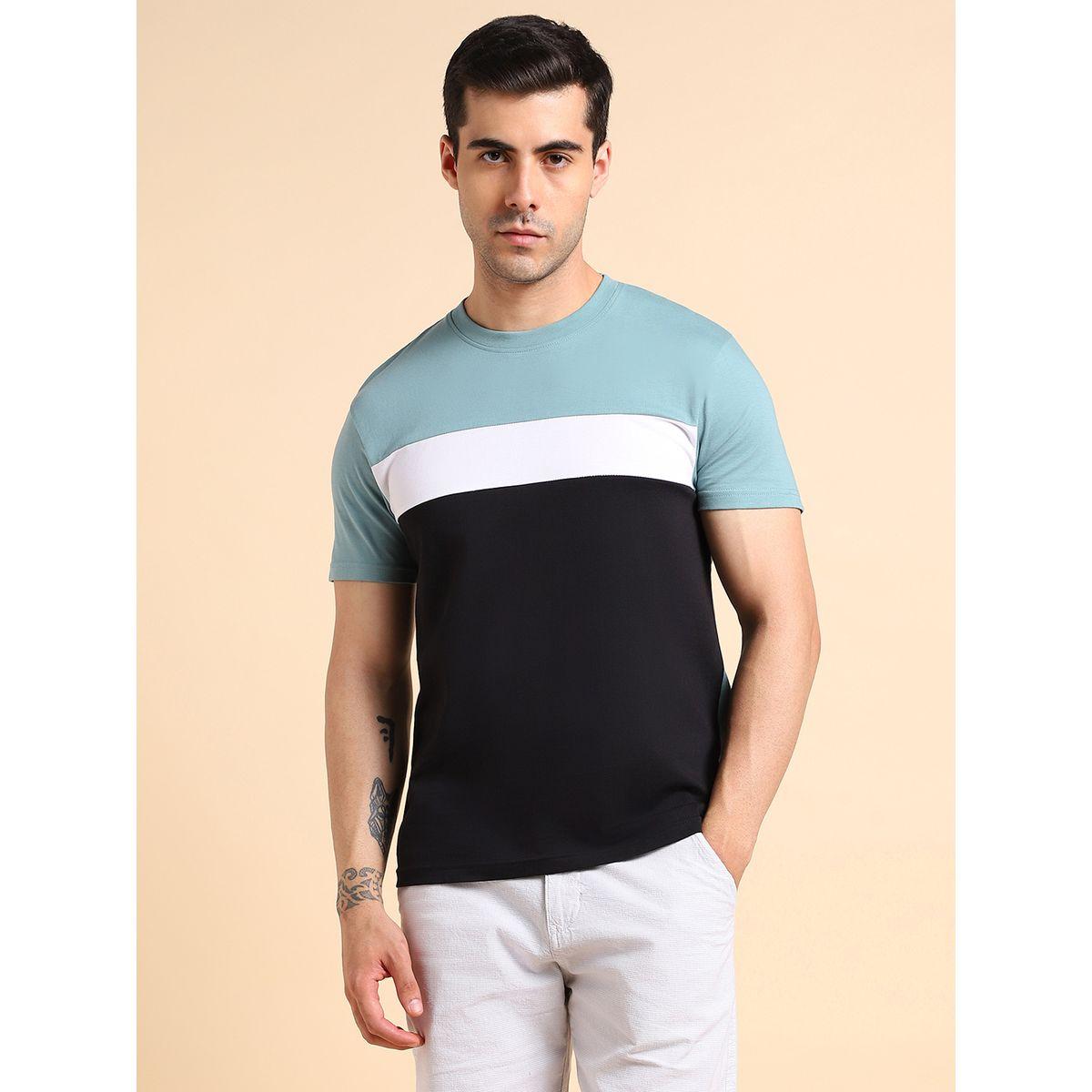 تيشيرت بنمط كتل الالوان دينيس لينجو × ستايلي-men-clothing-tshirtsandpolos-tshirts-image-2
