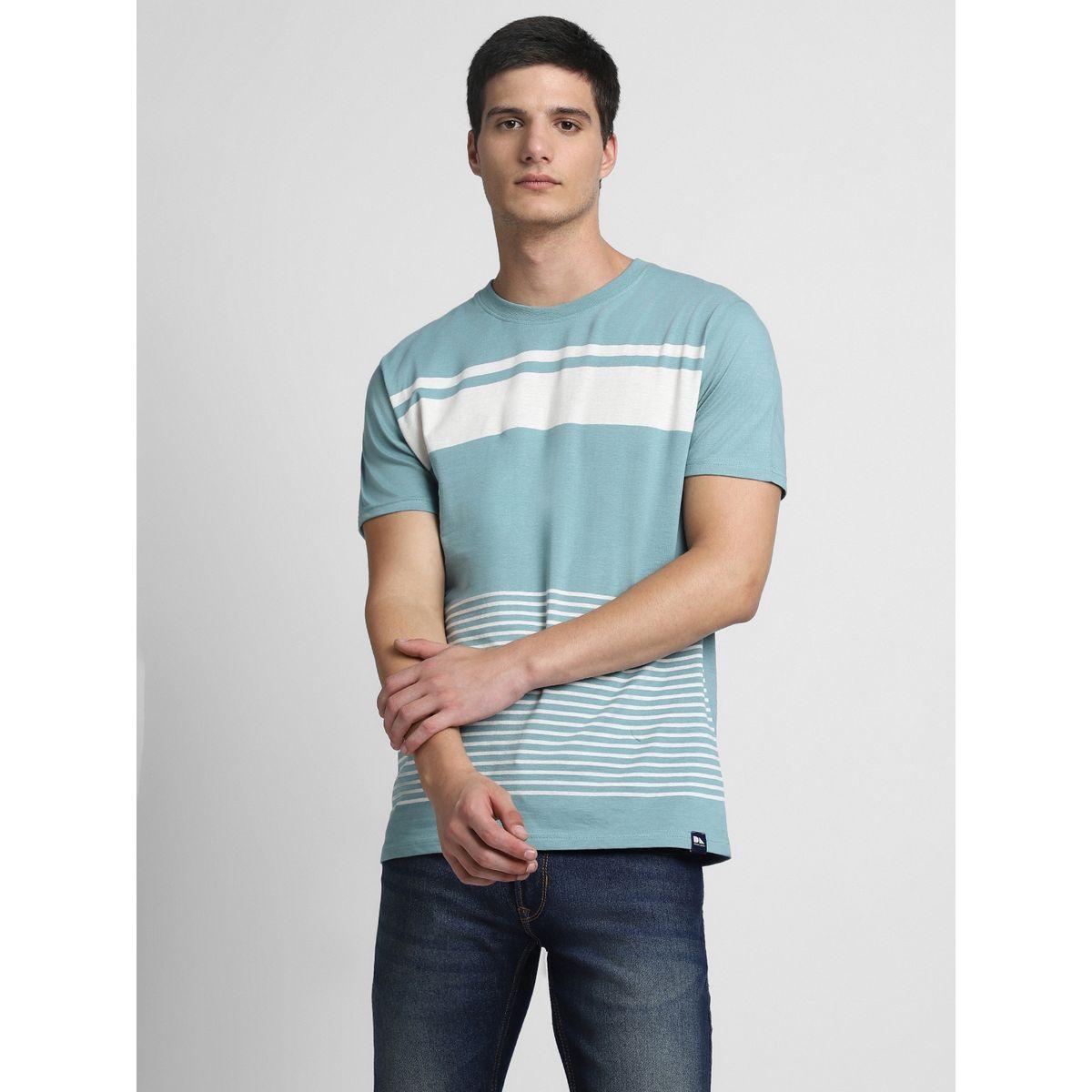 تيشيرت مخطط بياقة دائرية-men-clothing-tshirtsandpolos-tshirts-image-1