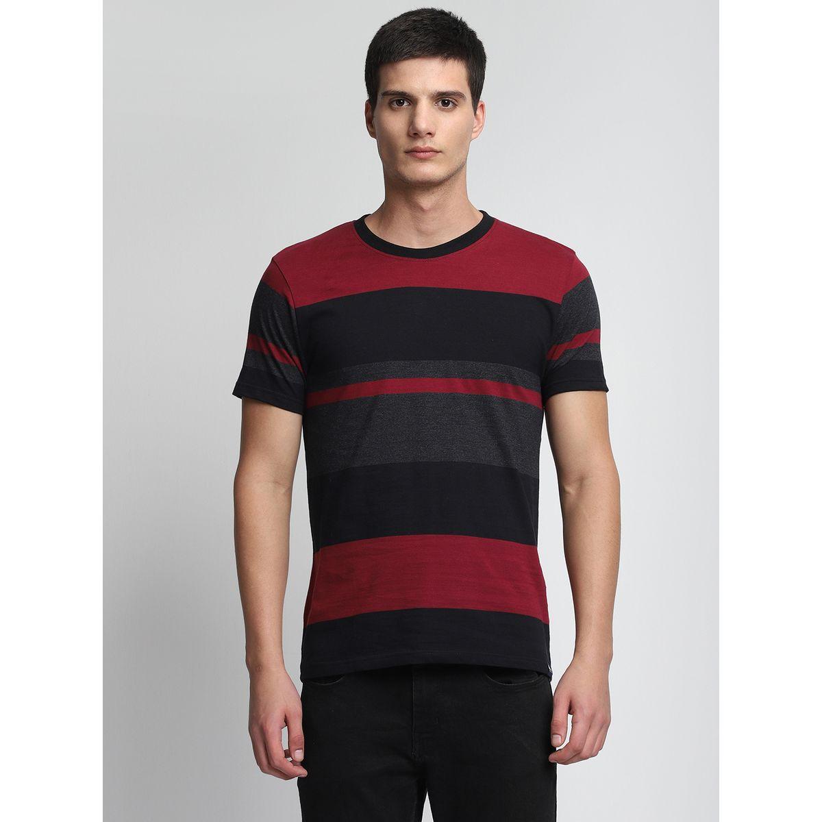 Dennis Lingo Colorblock Round Neck T-Shirt-men-clothing-tshirtsandpolos-tshirts-image-1