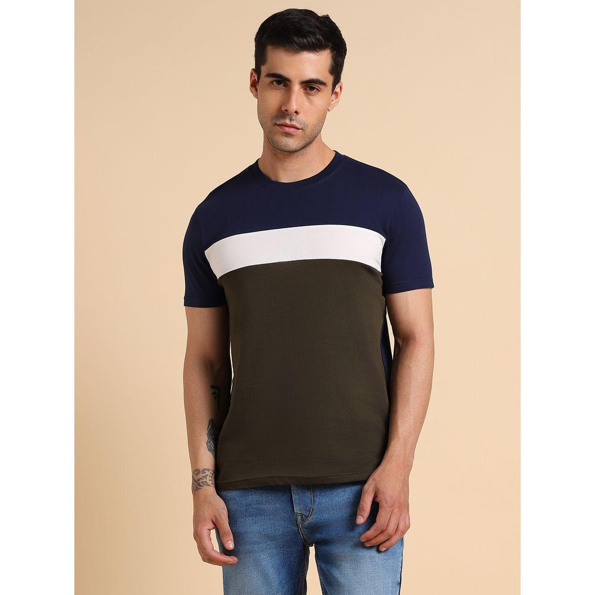 Dennis Lingo Colorblock Round Neck Regular Fit T-Shirt-men-clothing-tshirtsandpolos-tshirts-image-1