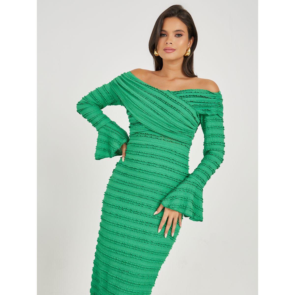 فستان ميدي بأكتاف مكشوفة-women-clothing-dresses-image-2