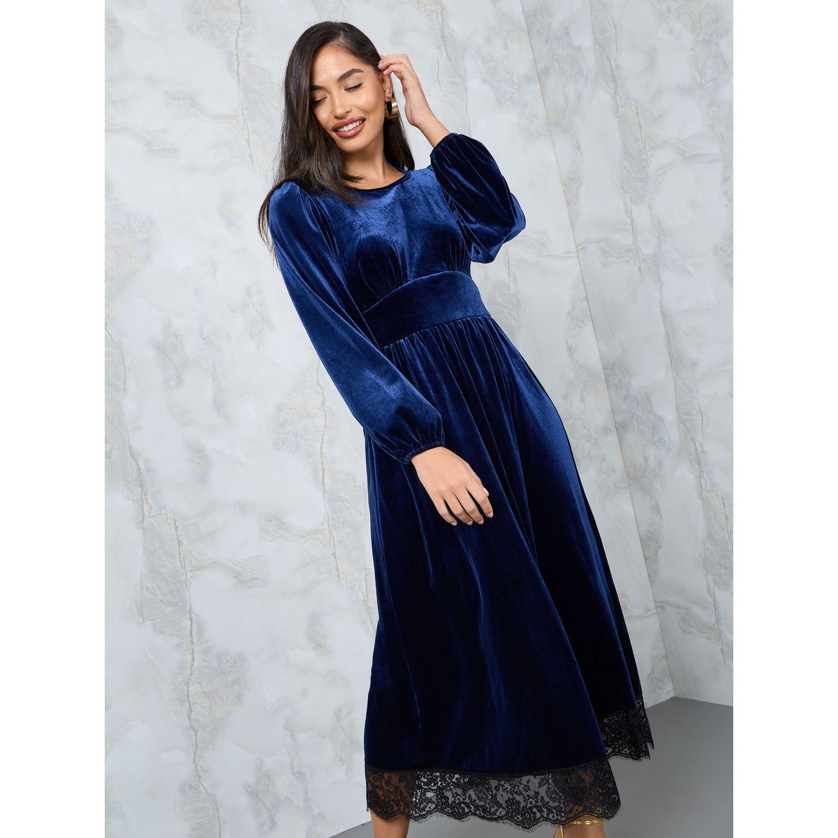 فستان طويل بتداخلات دانتيل-women-clothing-dresses-image-2