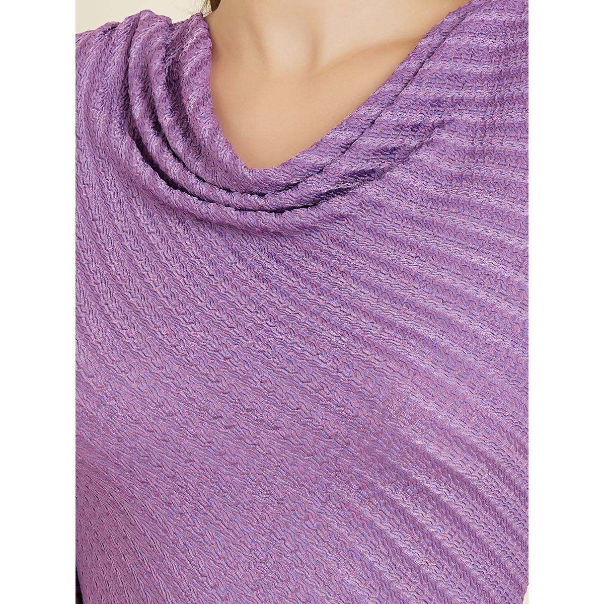 Styli Cowl Neck Textured Bodycon Midi Dress-women-clothing-dresses-image-4