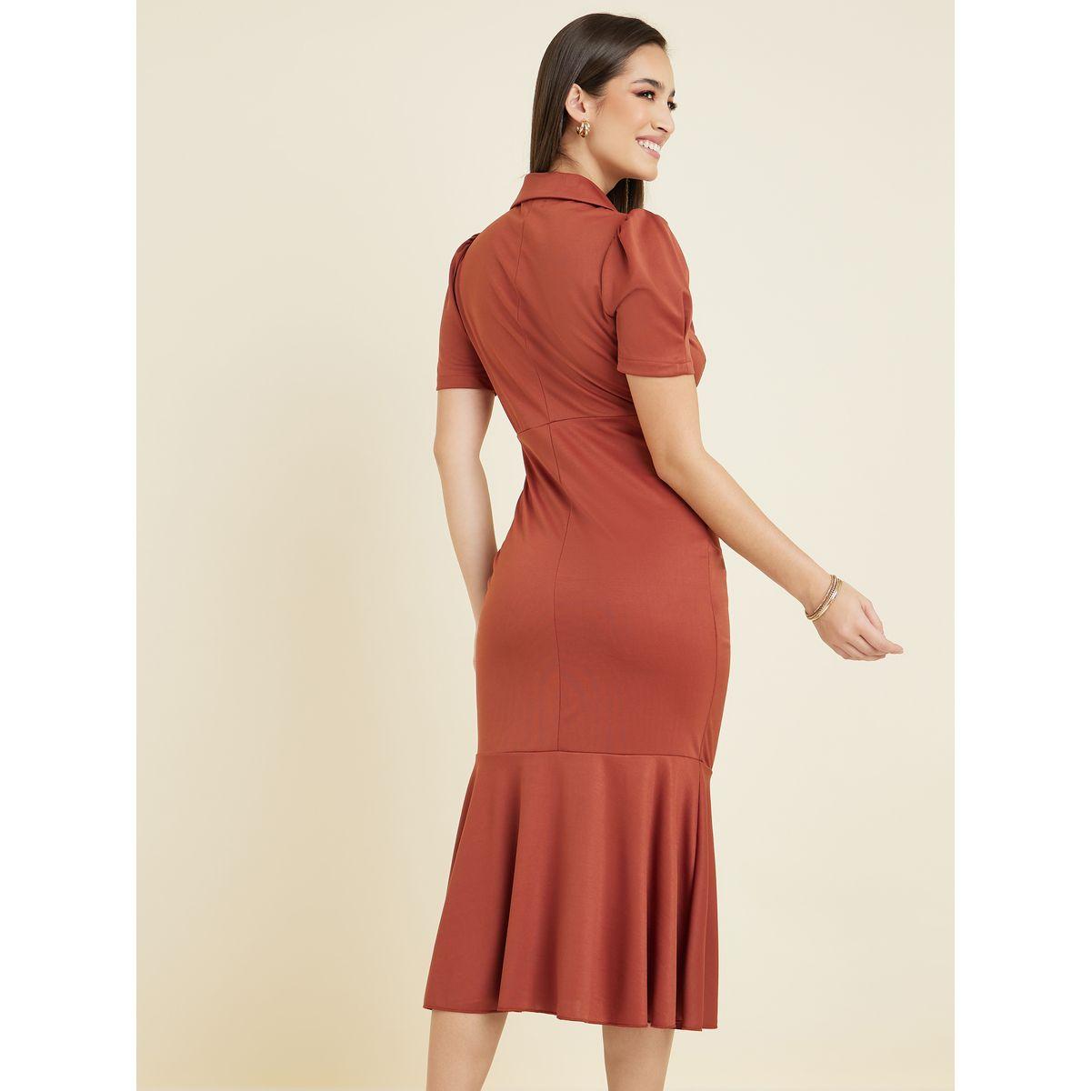 فستان ميدي مزين بكسرات-women-clothing-dresses-image-4