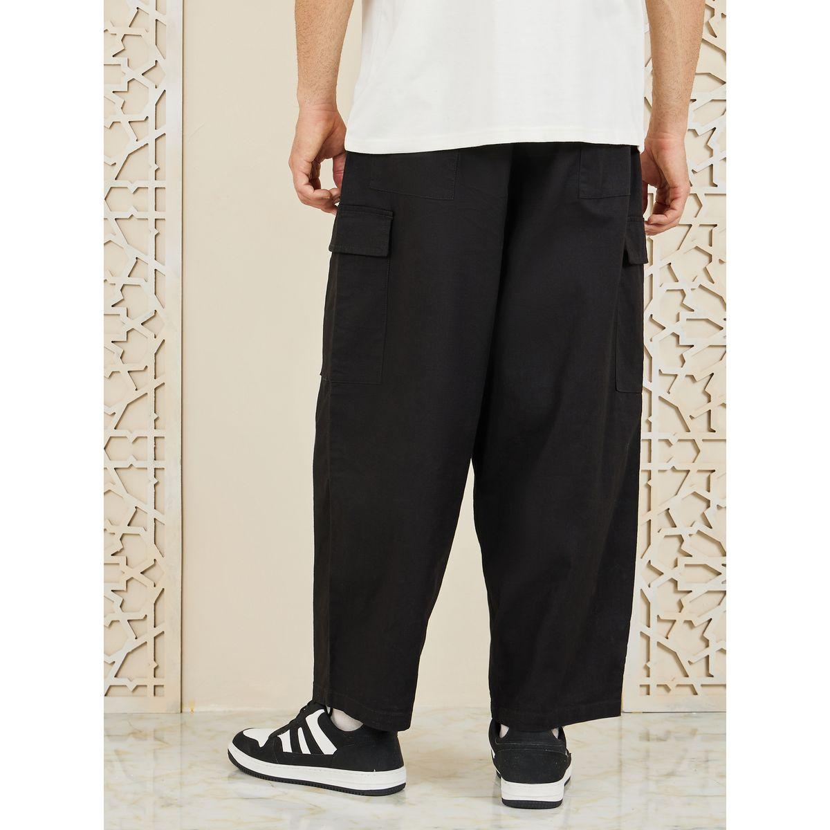 Styli Cotton Slub Oversized Cargo Pants-men-clothing-bottoms-trousersandchinos-trousers-image-4