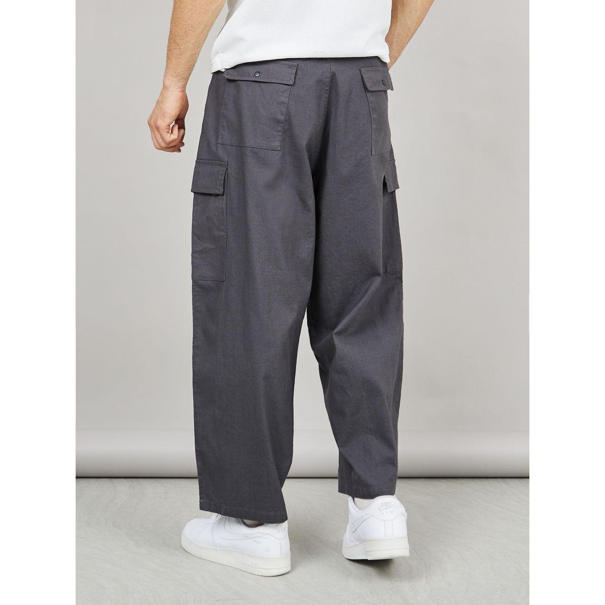 Styli Cotton Slub Oversized Cargo Pants-men-clothing-bottoms-trousersandchinos-trousers-image-4