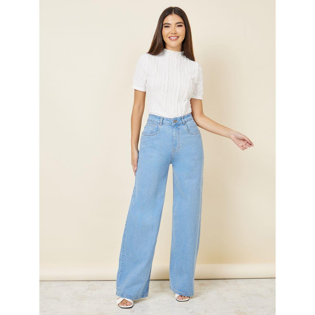 جينز بقصة ارجل مستقيمة مع جيوب-women-clothing-bottoms-jeans-image-2