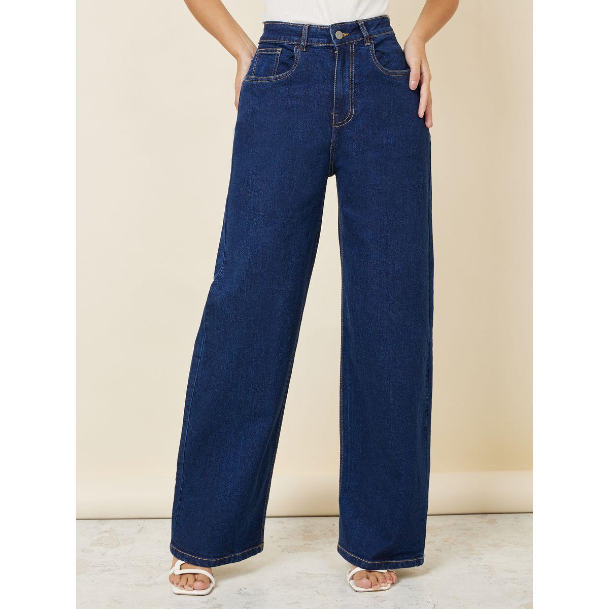 جينز بقصة مستقيمة مع جيوب-women-clothing-bottoms-jeans-image-1