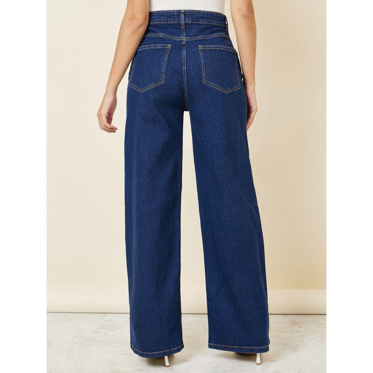 Styli Straight Fit High Rise Jeans with Pockets-women-clothing-bottoms-jeans-image-4