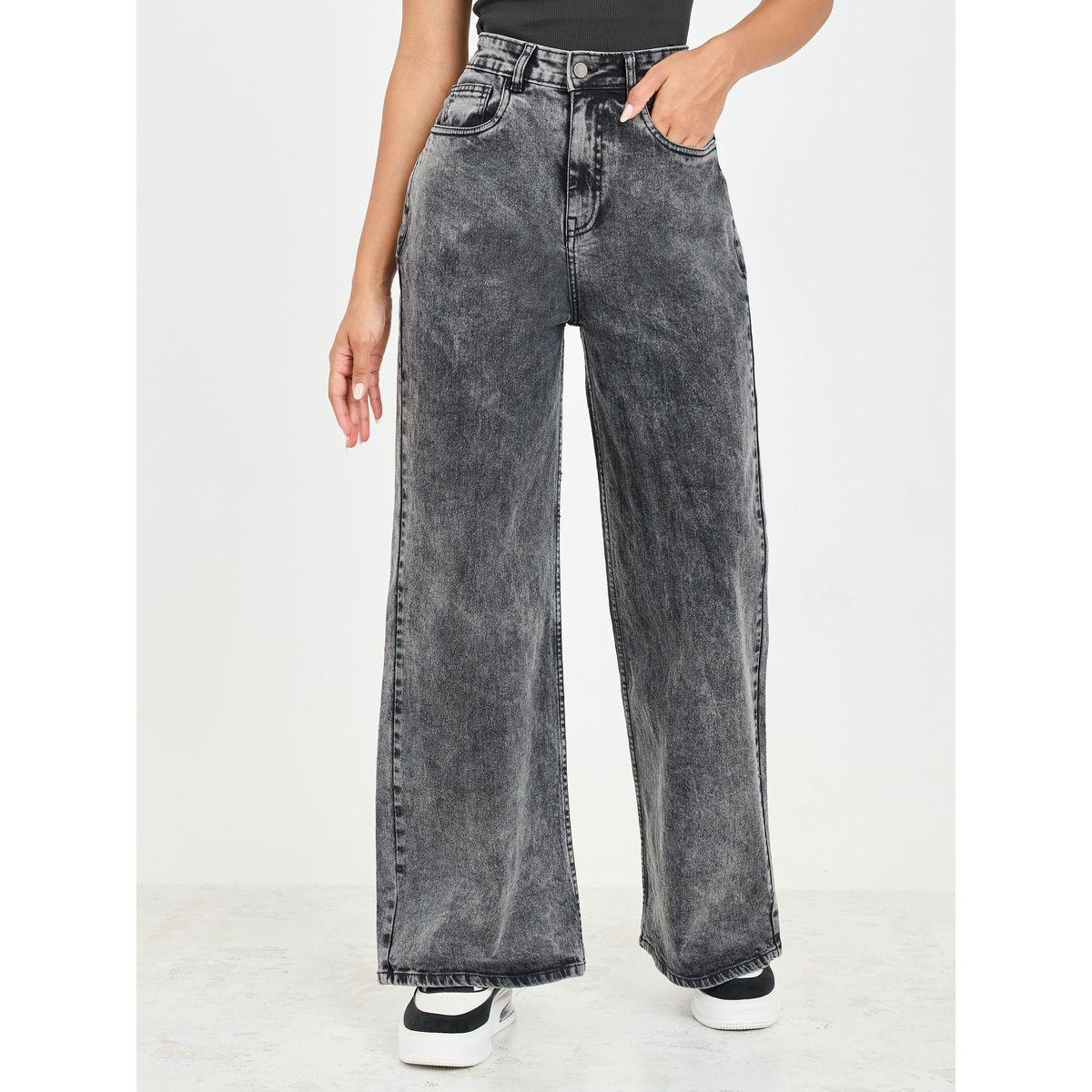 Styli Acid Wash Wide Leg High Rise Jeans-women-clothing-bottoms-jeans-image-1