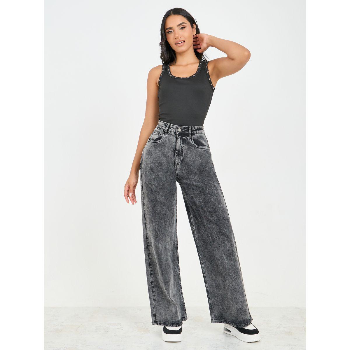 Styli Acid Wash Wide Leg High Rise Jeans-women-clothing-bottoms-jeans-image-2