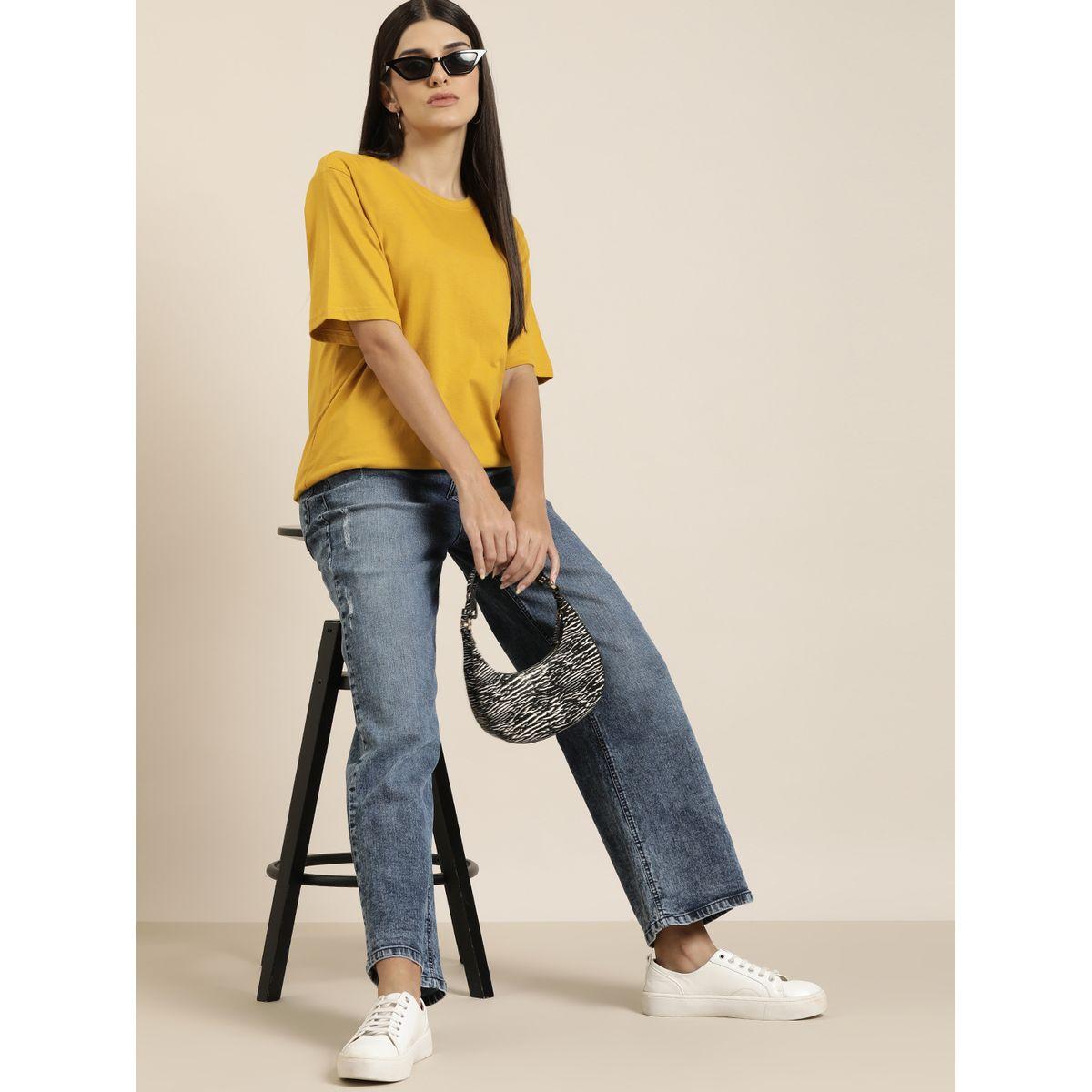 Dillinger X Styli Oversized Solid Longline T-Shirt-women-clothing-tshirts-image-2
