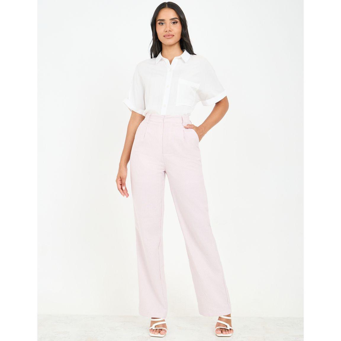 Styli Pinstriped High Waist Wide Leg Pants-women-clothing-bottoms-trousers-image-2
