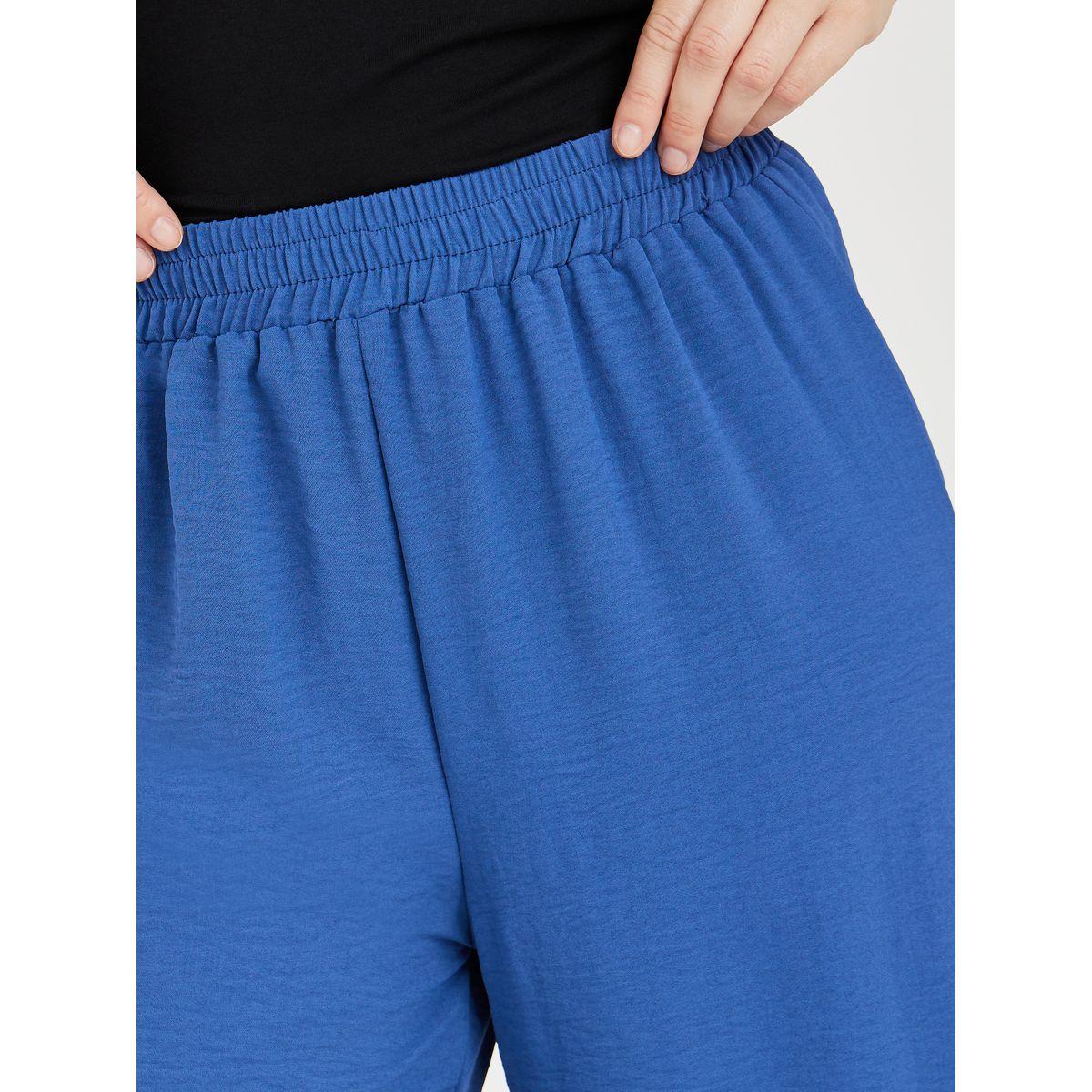 بنطال بأرجل واسعة وخصر مطاطي-women-clothing-bottoms-trousers-image-3