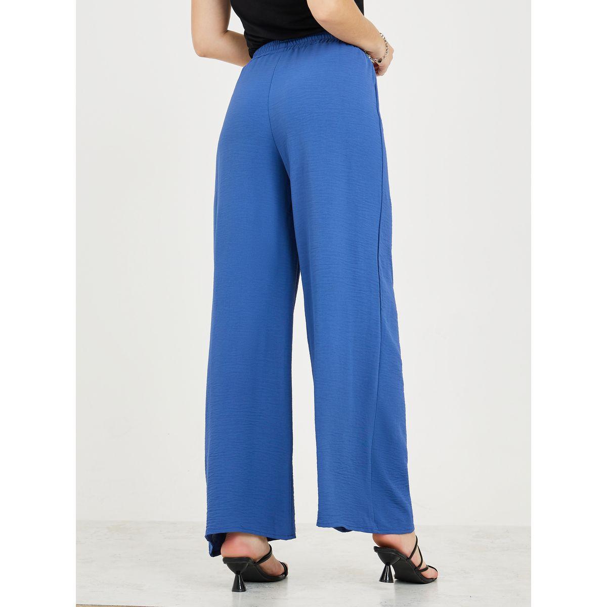 Styli Wide Leg Pants with Elasticated Waistband-women-clothing-bottoms-trousers-image-4